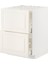 Ocak Alt Dolabı, Bodbyn Kırık Beyaz, 60X60 Cm, 2 Çekmeceli 1