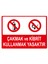 Çakmak ve Kibrit Kullanmak Yasaktır Isg Uyarı Levhası 2