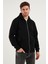 Regular Fit Kapüşonlu Fermuarlı İçi Tüylü Yumuşak Şardonlu Kışlık Sweat Erkek SWEAT 5905340 11