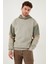 Pamuklu Relaxed Fit Kapüşonlu İçi Tüylü Yumuşak Şardonlu Sweat Erkek SWEAT 5905299 9
