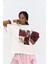 Red Bloom Oversize Beyaz T-Shirt 1