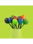 PixiPops gum Meyve Aromalı Dil Boyayan Top Lolipop 100 x 16 gr 2