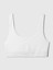 Kadın Beyaz Organik Pamuk Stretch Gap Logo Bralet 4