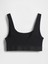 Kadın Siyah Organik Pamuk Stretch Gap Logo Bralet 4
