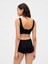Kadın Siyah Organik Pamuk Stretch Gap Logo Bralet 7