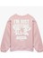 Stitch Lisanslı Baskılı Uzun Kollu Bisiklet Yaka Oversize Sweatshirt 2