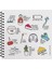 16X15 50YP Çizgili Spiralli Sert Kap. Stickerlı Defter 1