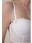 Kırık Beyaz Çiçekli Dantelli Push Up Gelin Crop Büstiyer 2