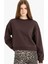 Regular Fit Bisiklet Yaka Kalın Basic Düz Sweatshirt D6645AX25WN 1