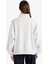 Overshirt Fit Yarım Fermuarlı Baskılı Kalın Kumaş Sweatshirt F9433AX25WN 6