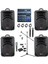 Ample Center Paket-4 Aktif Hoparlör ve Mixer Full Ses Sistemi Seti 1