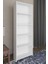 5 Raflı Kitaplık Beyaz Suntalam Klasik Tasarım 169 cm Yükseklik 56 cm Genişlik 6