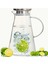 1800ML Dayanıklı Vakumlu Cam Sürahi Metal Süzgeç ve Kapaklı 4