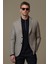 Gabrıel Spor Erkek Blazer Ceket Slim Fit Kahverengi 9