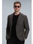 Gabrıel Spor Erkek Blazer Ceket Slim Fit Kahverengi 6