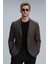 Gabrıel Spor Erkek Blazer Ceket Slim Fit Kahverengi 9