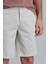 Zegler Spor Erkek Chino Şort Slim Fit Gri 8