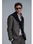 Petro Spor Erkek Blazer Ceket Slim Fit Kahverengi 6