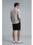 Peler Spor Erkek Chino Şort Slim Fit Siyah 11