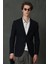 Forest Spor Erkek Blazer Ceket Slim Fit Lacivert 6