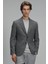 Alex Spor Erkek Blazer Ceket Slim Fit Antrasit 6