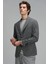 Alex Spor Erkek Blazer Ceket Slim Fit Antrasit 10