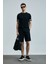 Ross Spor Erkek Chino Şort Slim Fit Siyah 8