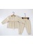 Dantel Detaylı %100 Pamuk Müslin Kumaş Bebek ve Çocuk Kız Ikili Takım 2