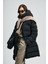 Olıvıa Kaz Tüyü Kadın Mont Siyah 9