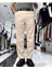Erkek Baggy Fit Pile Detaylı Kumaş Pantolon 13
