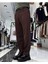 Erkek Baggy Fit Pile Detaylı Kumaş Pantolon 9