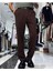 Erkek Baggy Fit Pile Detaylı Kumaş Pantolon 13