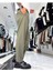 Erkek Baggy Fit Pile Detaylı Kumaş Pantolon 1