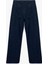 Pamuklu Rahat Kalıp Düz Paça Taşlı Jean Pantolon - Loose Straight Fit Jean 2