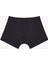 Erkek Çocuk Siyah Solid 3lü Çok Renkli Boxer 12