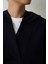 Siyah Kapüşonlu Modal Crop Sweatshirt 11