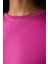 Modal Crop Fuşya Tişört 17