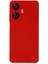 Realme C55 Kılıf Nano Içi Kadife Silikon - Kırmızı 4
