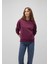 Kapüşonlu Bordo Basic Sweatshirt 167299-70670 8