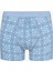 Erkek Pamuklu Blue Design Çok Renkli 3lü Boxer 14