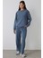 Koyu Gri Bisiklet Yaka Oversize Kısa Modal Sweatshirt 13