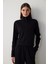 Siyah Silky Feel Dik Yaka Spor Ceket 9