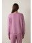 Lila Bisiklet Yaka Oversize Spor Sweatshirt 16