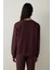 Kahverengi Bisiklet Yaka Oversize Spor Sweatshirt 15