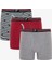 Erkek Red Dots Puantiye Desenli Organik 3'lü Boxer 6