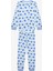 Kız Çocuk Blue Roses 2li Çok Renkli Pijama Takımı 17