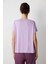 Lila Bisiklet Yaka Regular Fit Modal Tişört 18
