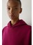 Mor Kapüşonlu Oversize Sweatshirt 17