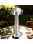 Mantar Model Silver Renk Şarjlı Dokunmatik 3 Renkli LED Masa Lambası (5263) 4