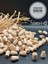 10 mm Damla Oval Ahşap Boncuk (50 Gram 83 Adet) Delik Çapı 4 mm Makrome Çanta Takı Tasarım 1